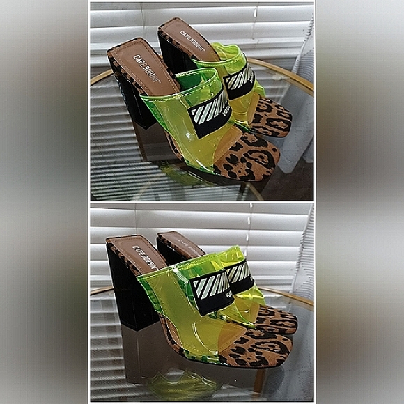 Cape Robbin Camryn Perspex High Heels - Picture 5 of 12